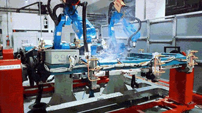 Welding automation of new energy vehicle battery box Welding automation of new energy vehicle battery box